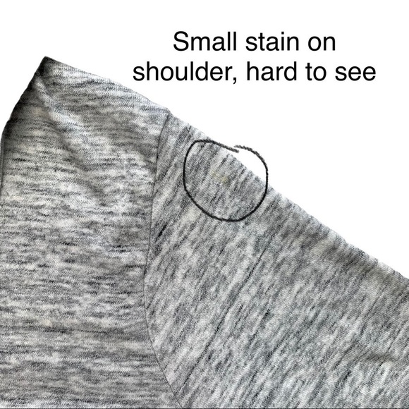 Chance or Fate Crochet Sleeve Gray Hooded Sweatshirt Shirt Size Medium - Picture 10 of 16